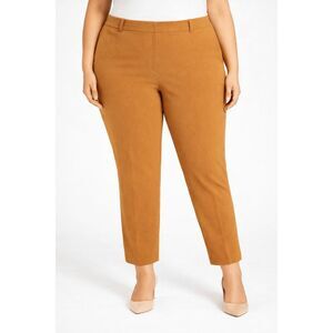 Calvin Klein Women's Straight-Leg Ankle Pants Color Luggage 18W